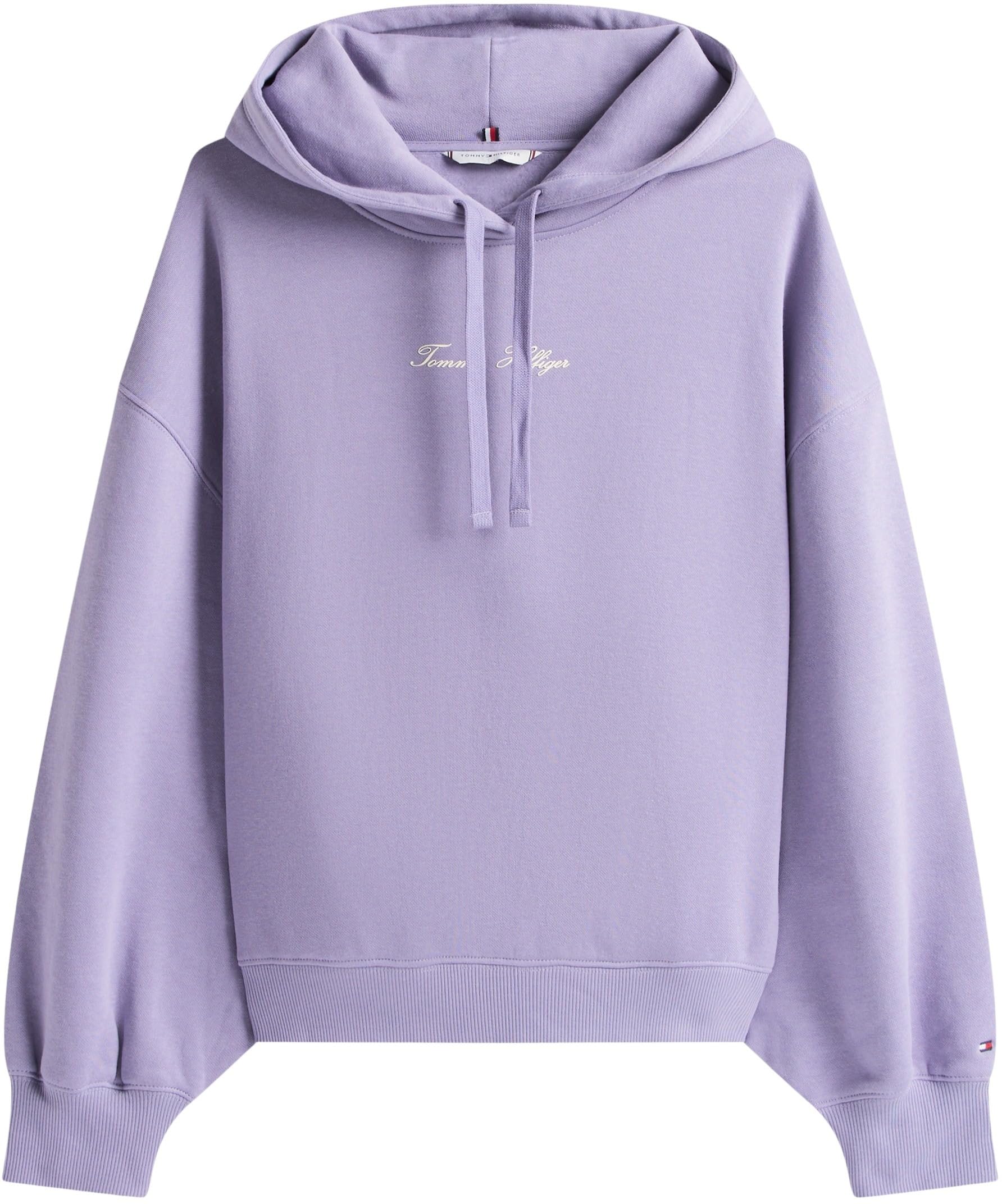 Tommy Hilfiger Damen Classic Script Fleece Hoodie Ww0ww47459 Kapuzenpullover (1er Pack)