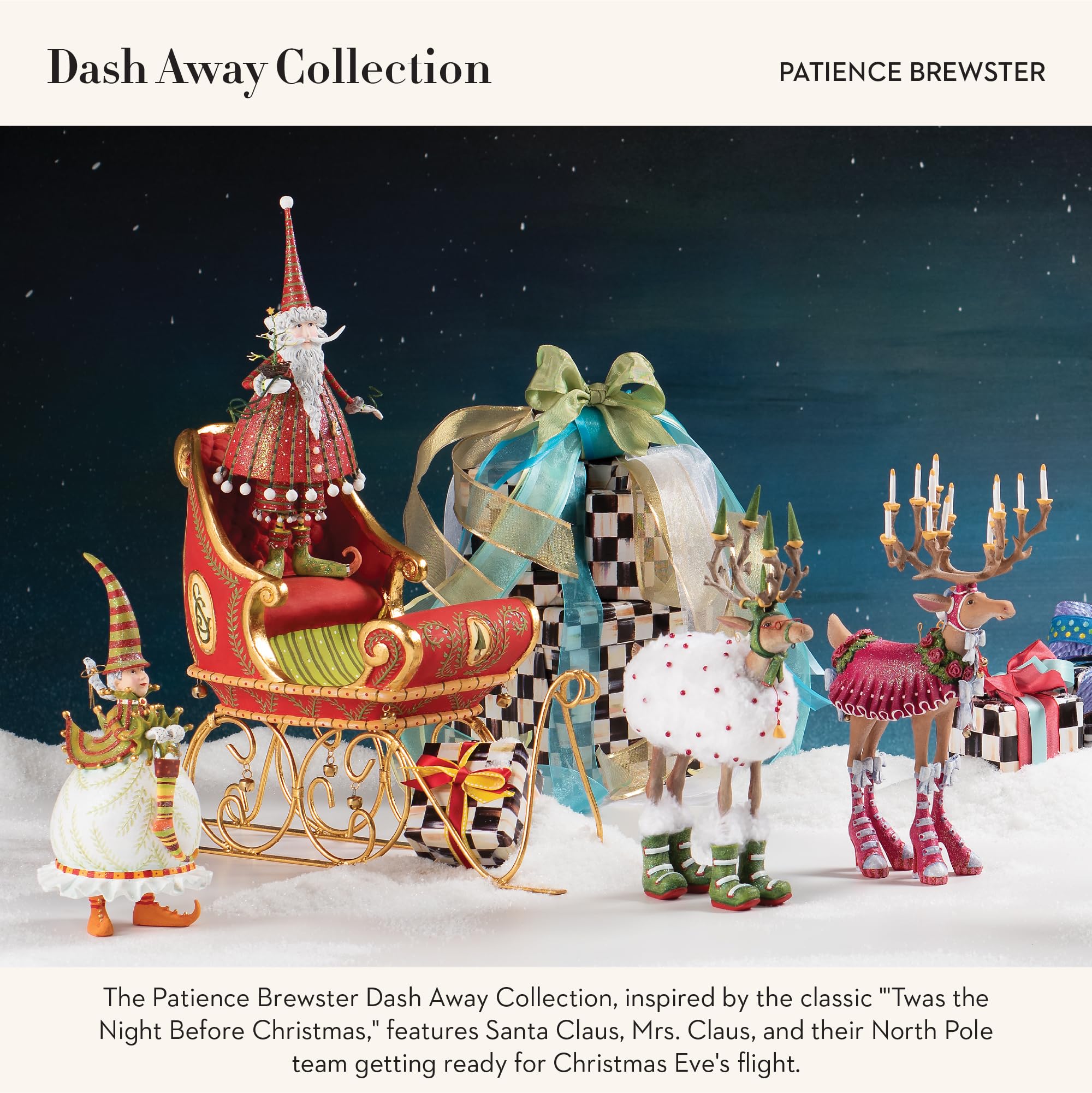 Amazon.com: MACKENZIE-CHILDS Patience Brewster Dash Away Figurine