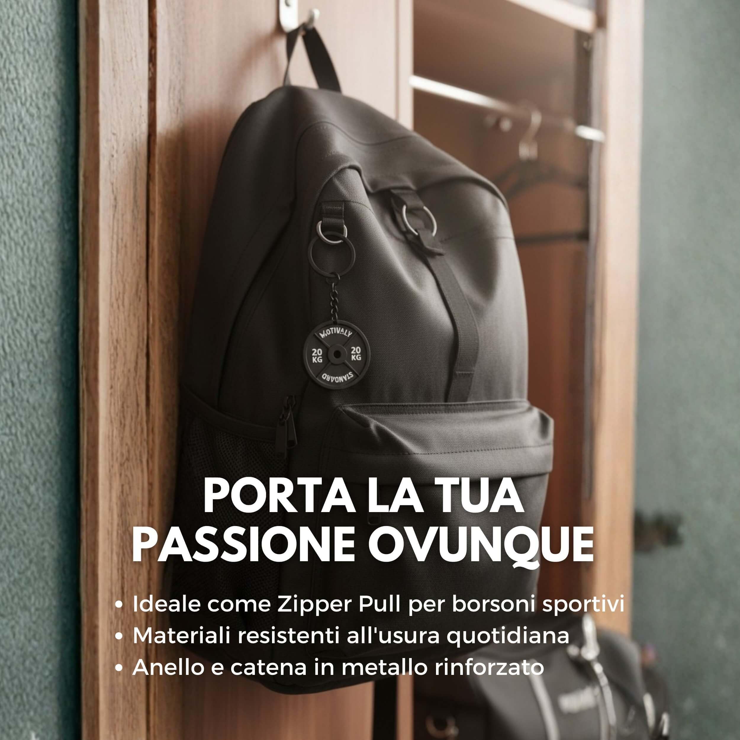 Portachiavi Disco Palestra 20kg Old School, Gadget Motivazionale Bodybuilding e Fitness, Idea Regalo Sportivi, Personal Trainer, Crossfit