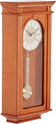 Bulova C 4419 Manorcourt Chiming Clock, Golden photo Bulova C4419 Manorcourt Chiming Clock, Golden Oak Finish