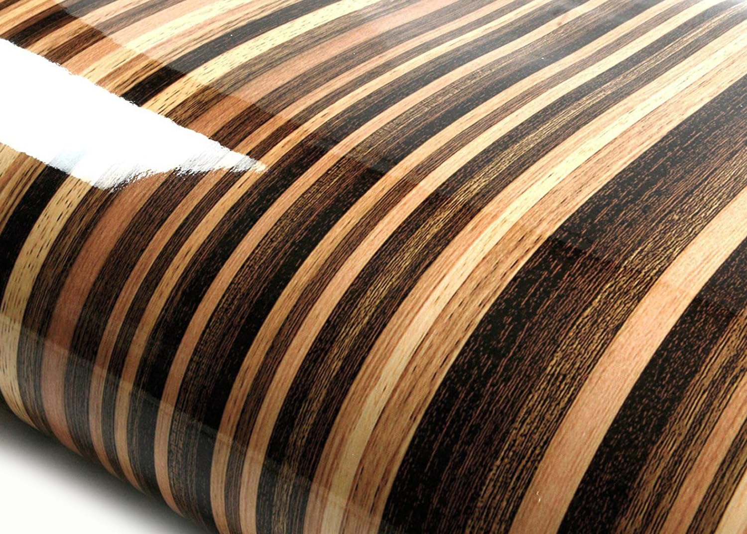 Papier peint autocollant imitation bois brillant ROSEROSA EH146 pour rénover une porte