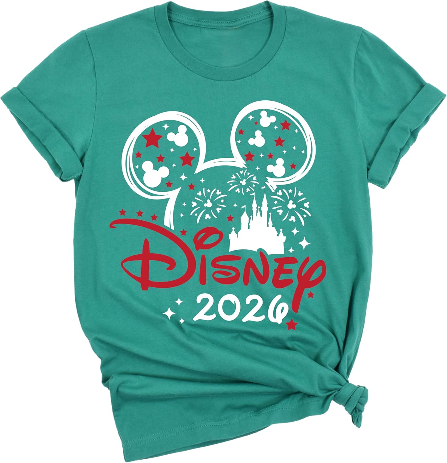 Personalized Family 2026 Vacation T-Shirt, Custom Family Matching Theme Park Tee with Mickey Minnie Ears and Castle Design, Multiple Colors, Outfits for All Ages - Image 7