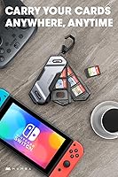 Vista 32 de Mumba 12 Game Card Case Holder for Nintendo Switch Game Cards, Portable and Exquisite Protective Hard Shell with 4 Layer Rotatable Holder for