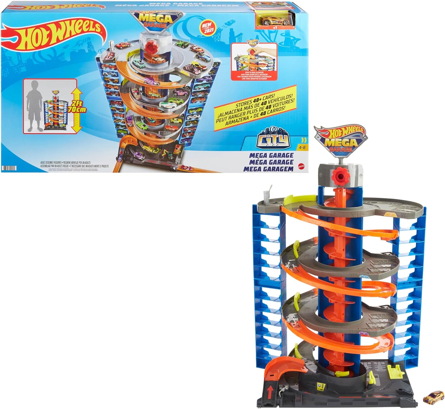 Mattel - Hot Wheels City 50 New Mega Garage