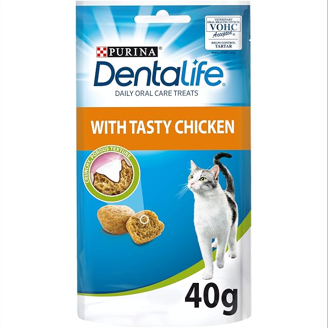 Dentalife Dental Cat Treat, Chicken, 40g