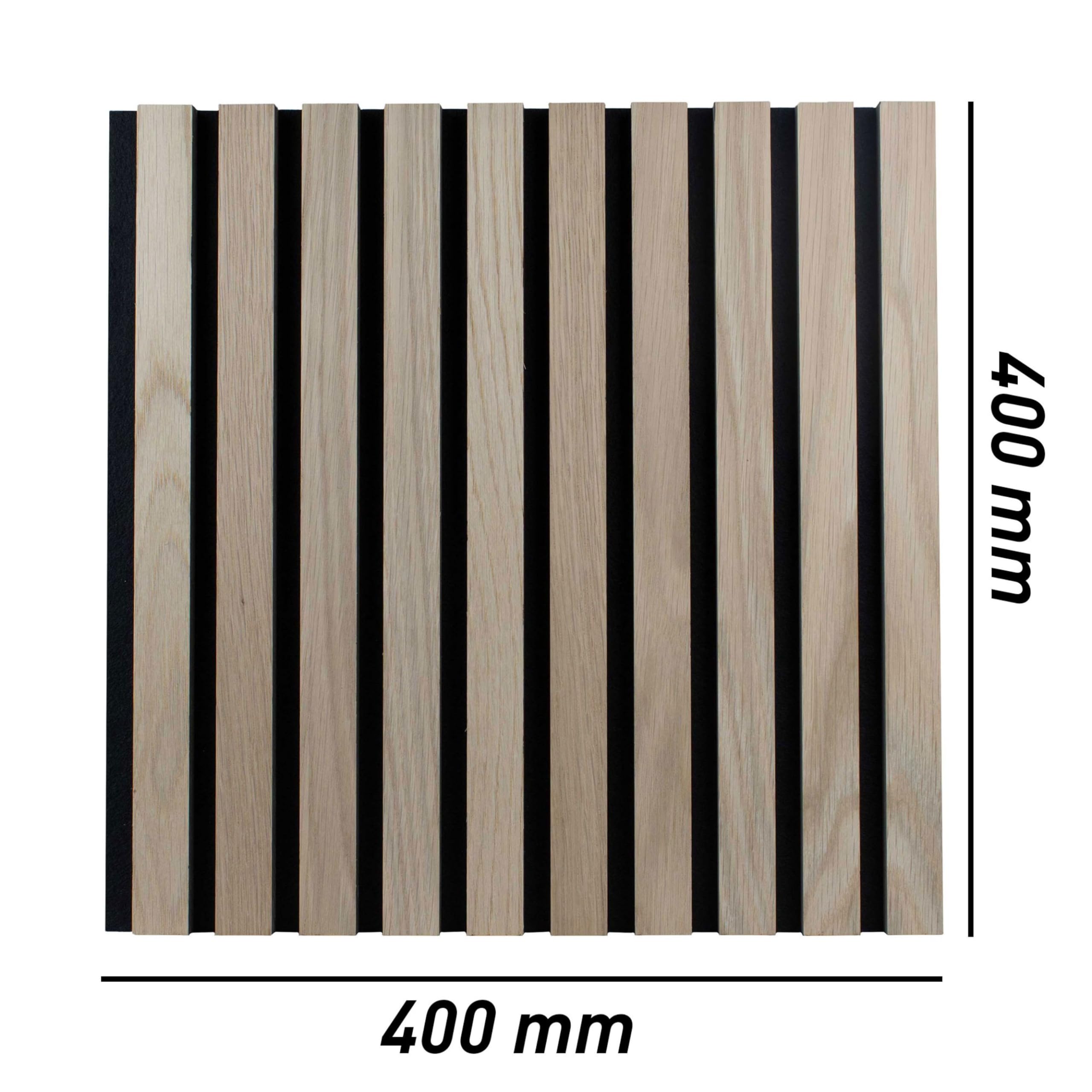 PROVISTON Zestaw 4 paneli ściennych 3D akustycznych 400 x 21 x 400 mm dąb naturalny fornirowane płyty MDF drewniane podłoże jako materiał nośny