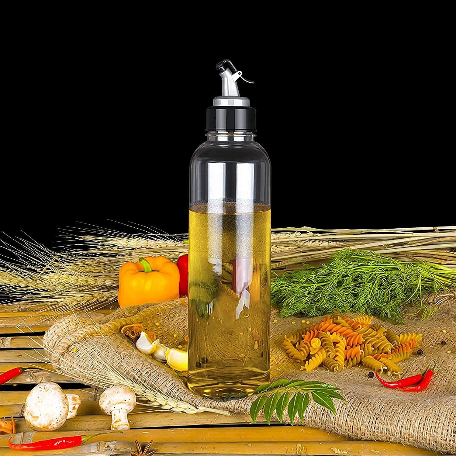 KHEDU FAB 1Pcs Oil Bottle Dispenser 1 Litre Plastic Unbreakable Containers Transparent Kitchen Accessories Oil Dispenser for Cooking, Vinegar Bottle (1000ML) (B0CKNDQYMZ) Amazon Price History, Amazon Price Tracker