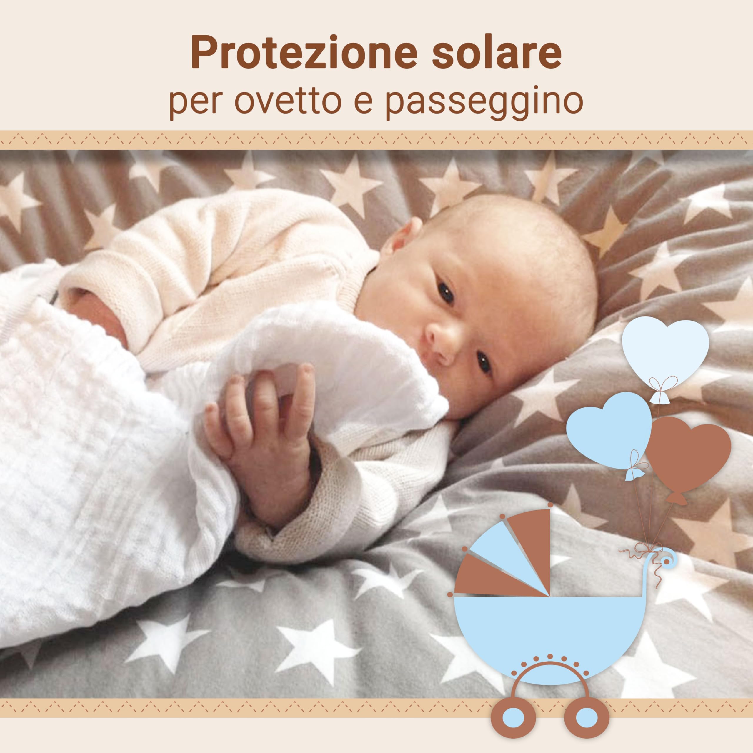 5 Mousse In Cotone 80x80 Cm - Super Assorbenti Per Fasciatoio, Lavabili A 95°C, Certificato OEKO-TEX, Bianco - Foto 12