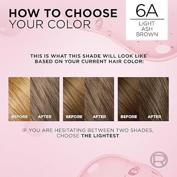 L'Oreal Paris Excellence Creme Hair Color, 6A Light Ash Brown