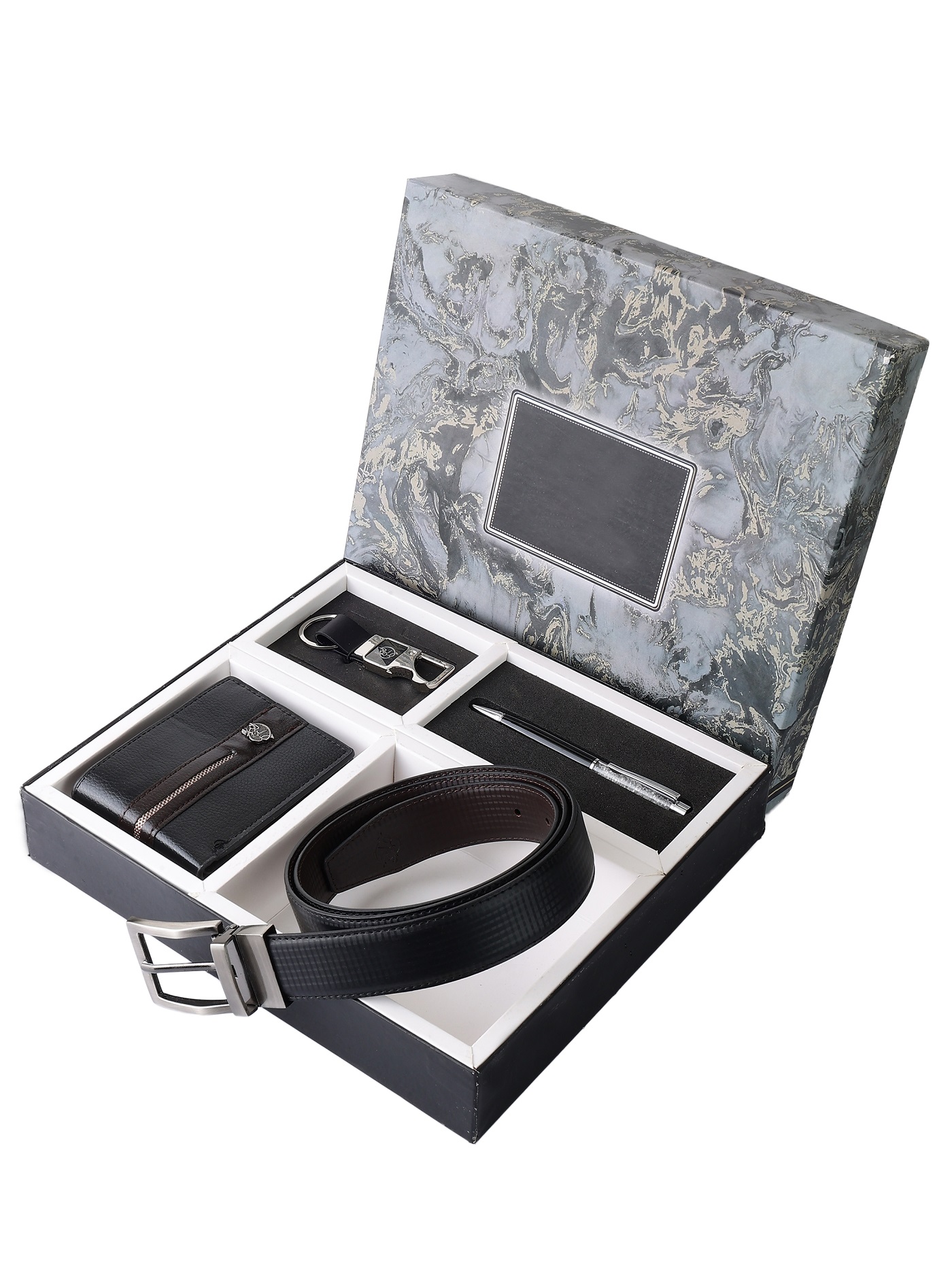 直接手渡し Pioneer セット Watch ZEVORA Leather Wallet & Belt Keychain & Pen Combo Gift Set