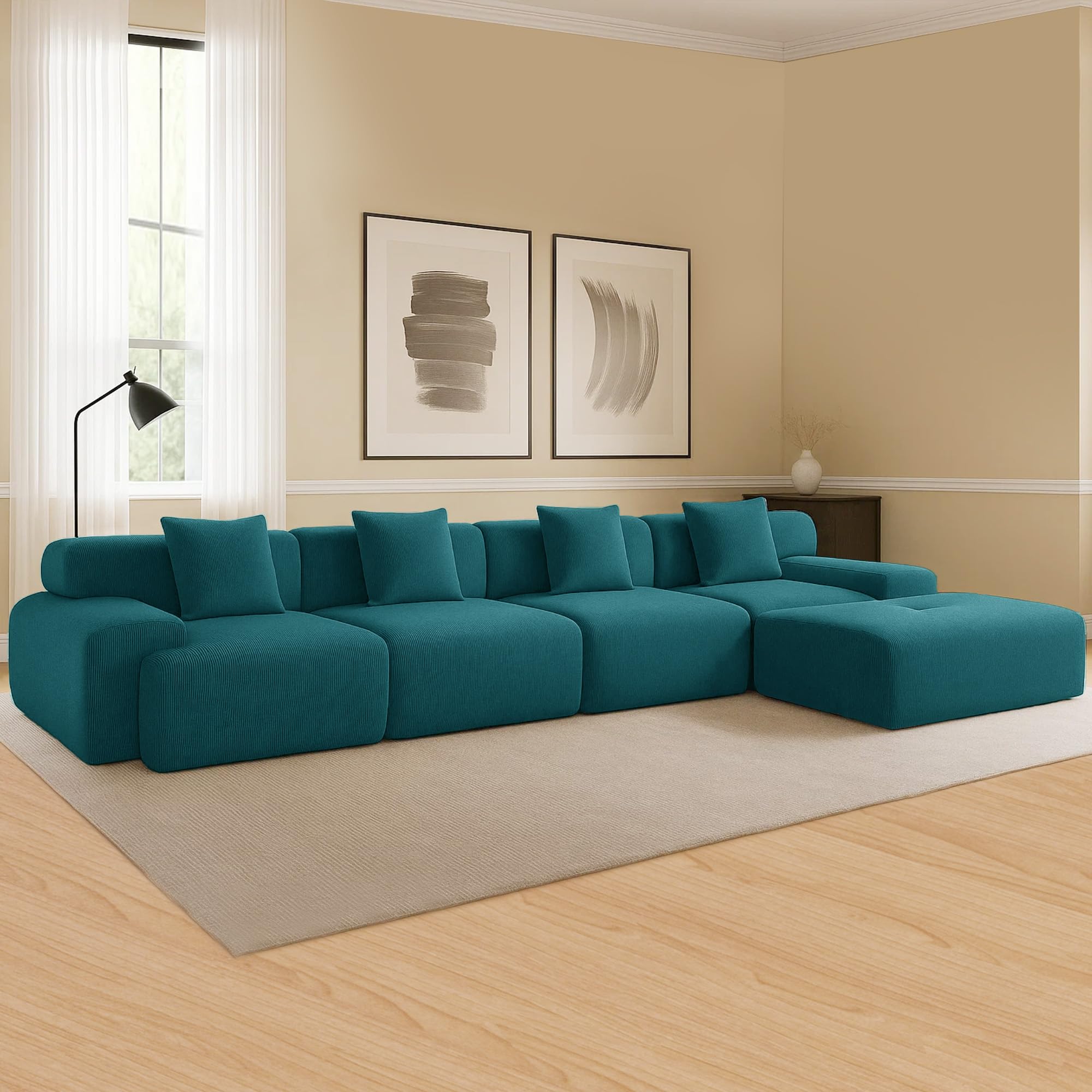 Amazon.com: GARTMILAN L-Shaped Modular Sectional Sofa for Living