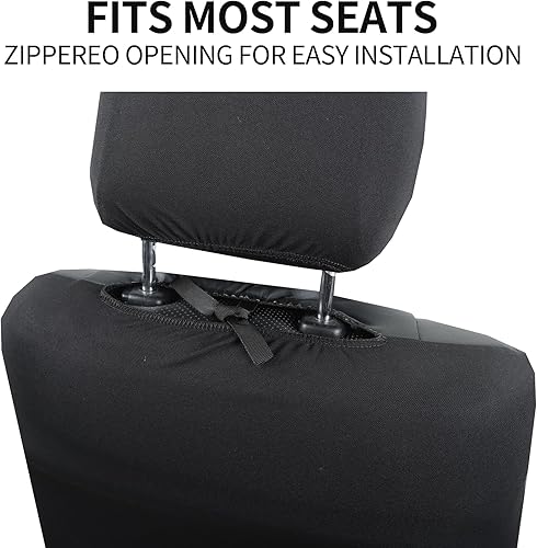 Miniatura 4 de Leader Accessories 2 unidades de fundas universales de piel para asiento delantero del auto