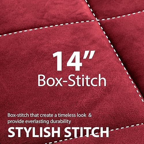 Miniatura 3 de Cathay Home Juego de edredón tamaño King juego de ropa de cama reversible de 3 piezas de microvisón y sherpa, ultra suave y afelpado, color borgoña,