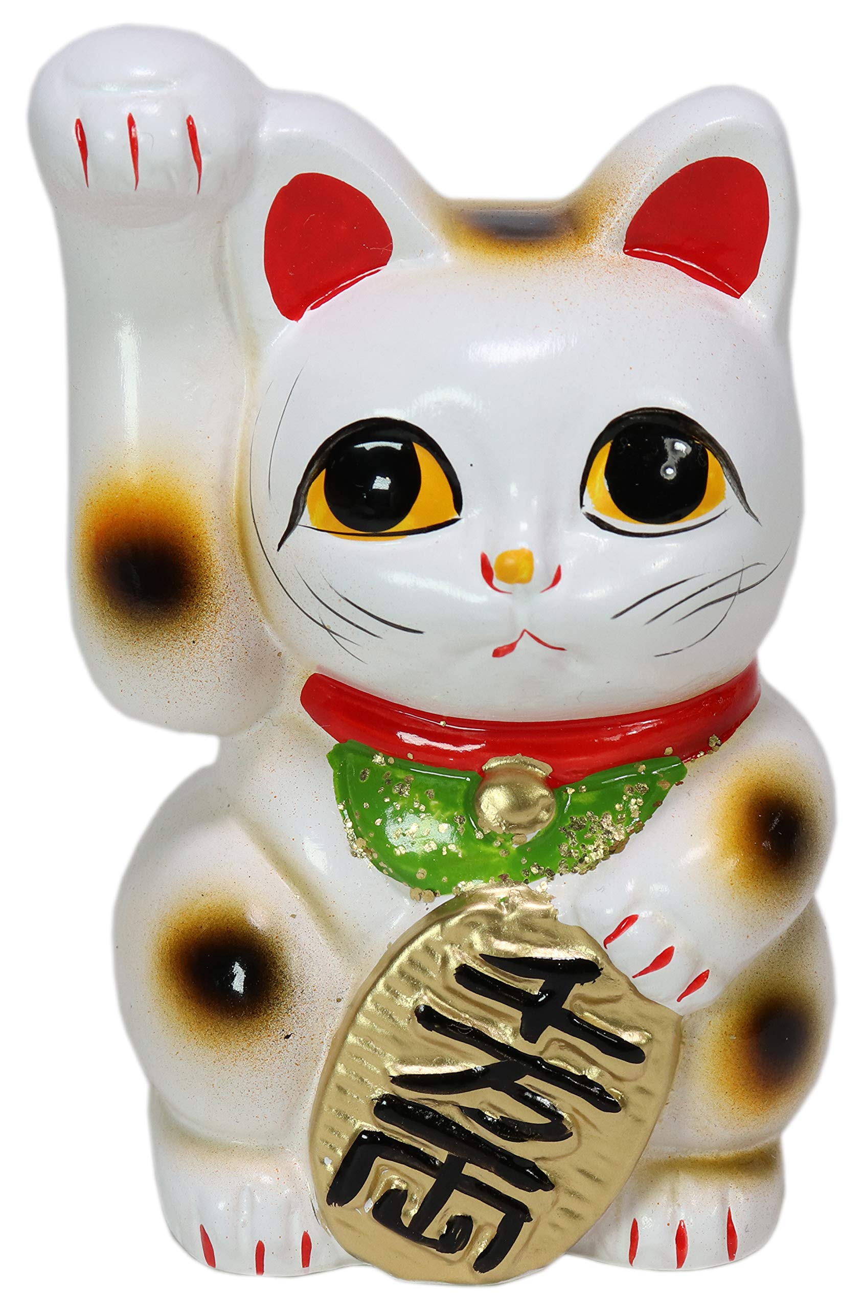 neko♪ Amazon.com: せともの本舗 Set of 3 Maneki Neko White Oban