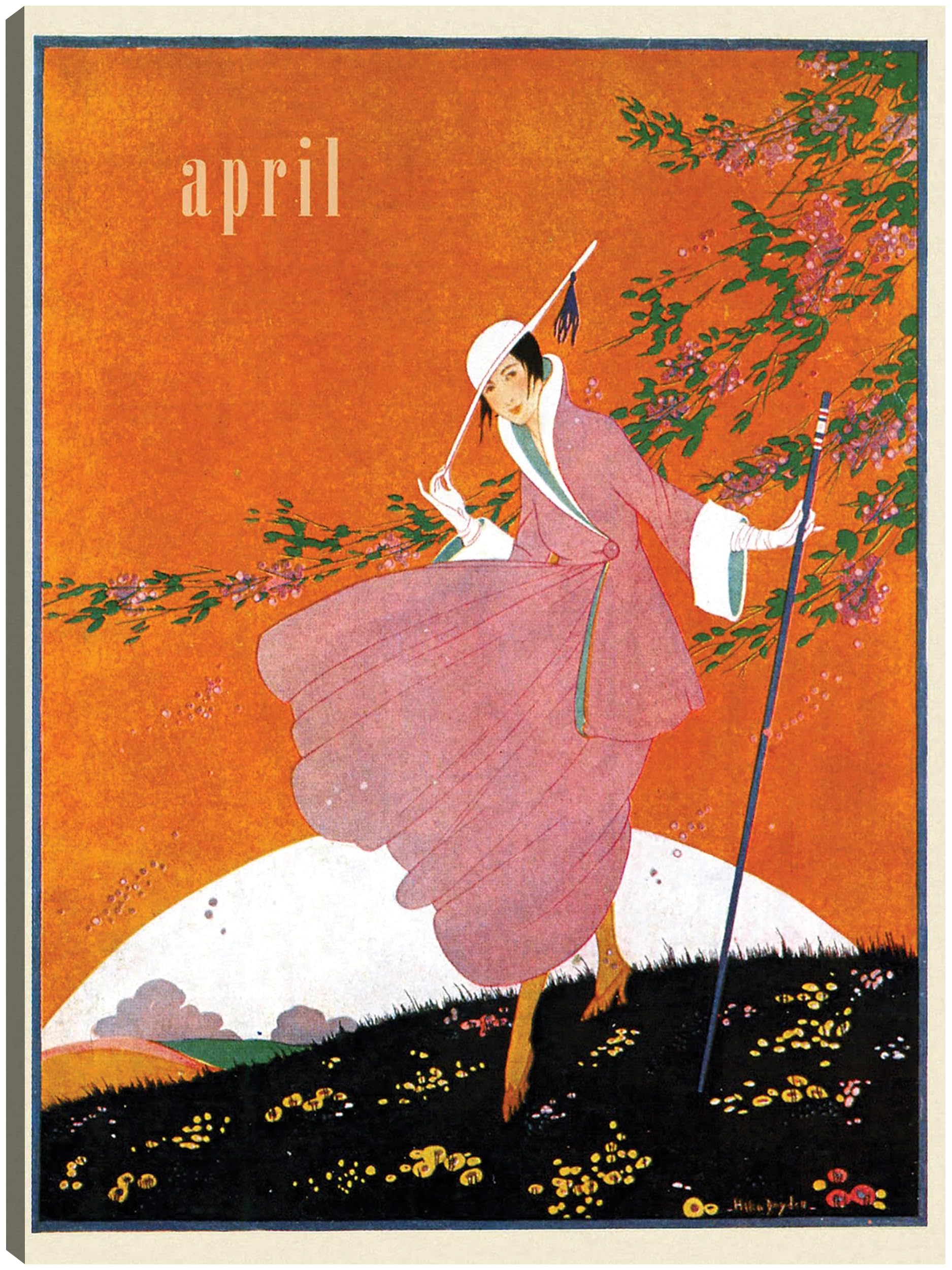 Amazon.com: Fine Art Canvas Vintage Vogue Magazine Cover 1916