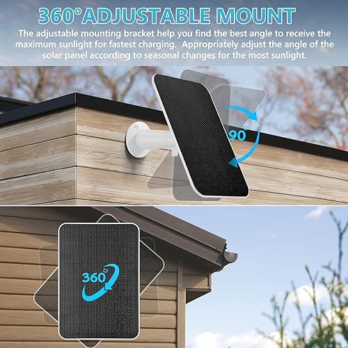 Miniatura 4 de Arlo - Cargador de panel solar, cargador de panel solar Arlo Essential compatible con Arlo Pro 3Pro 4Arlo Pro 5S 2KArlo UltraUltra 2Arlo Go 2,