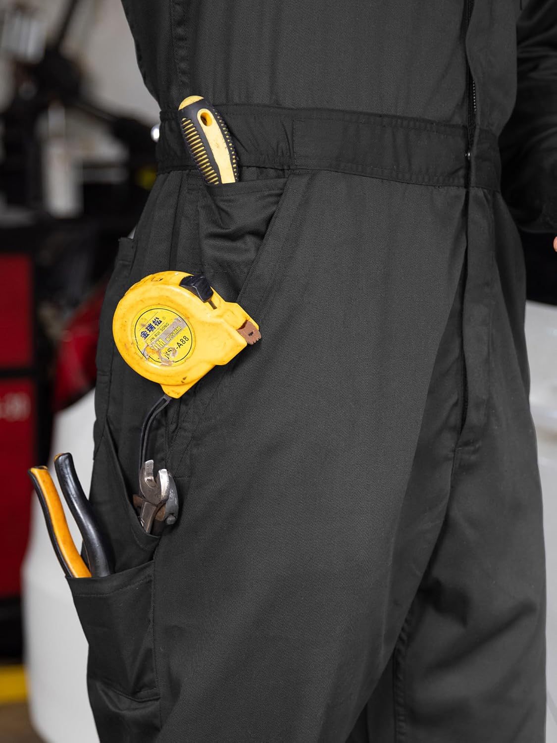 Coveralls for Men Long Sleeve Cotton Blend Work Jumpsuit with Multi Pockets Utility Work Wear - Image 4