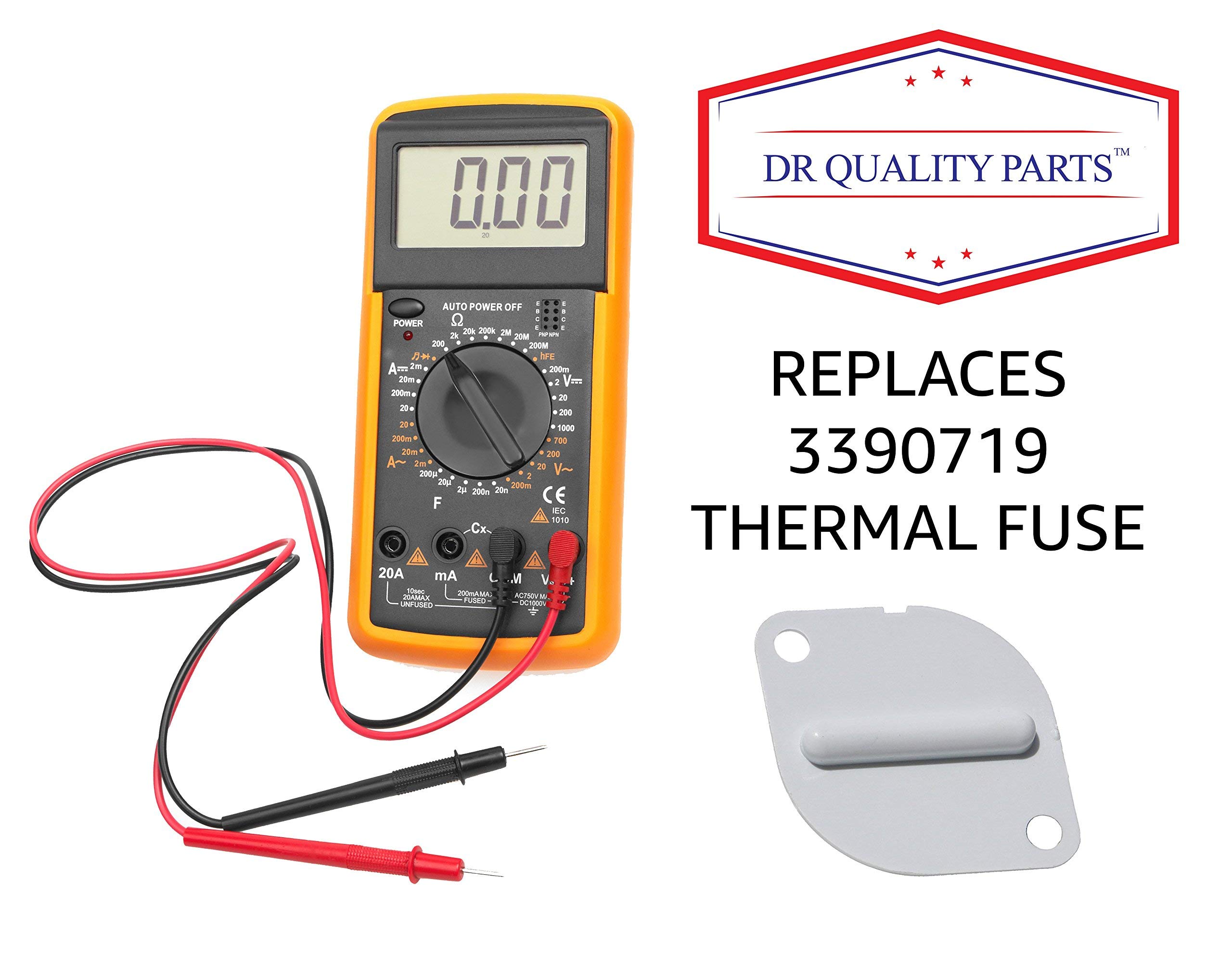 Amazon.com: 3390719 Thermal Fuse Replacement Dryer Exact Fit for  