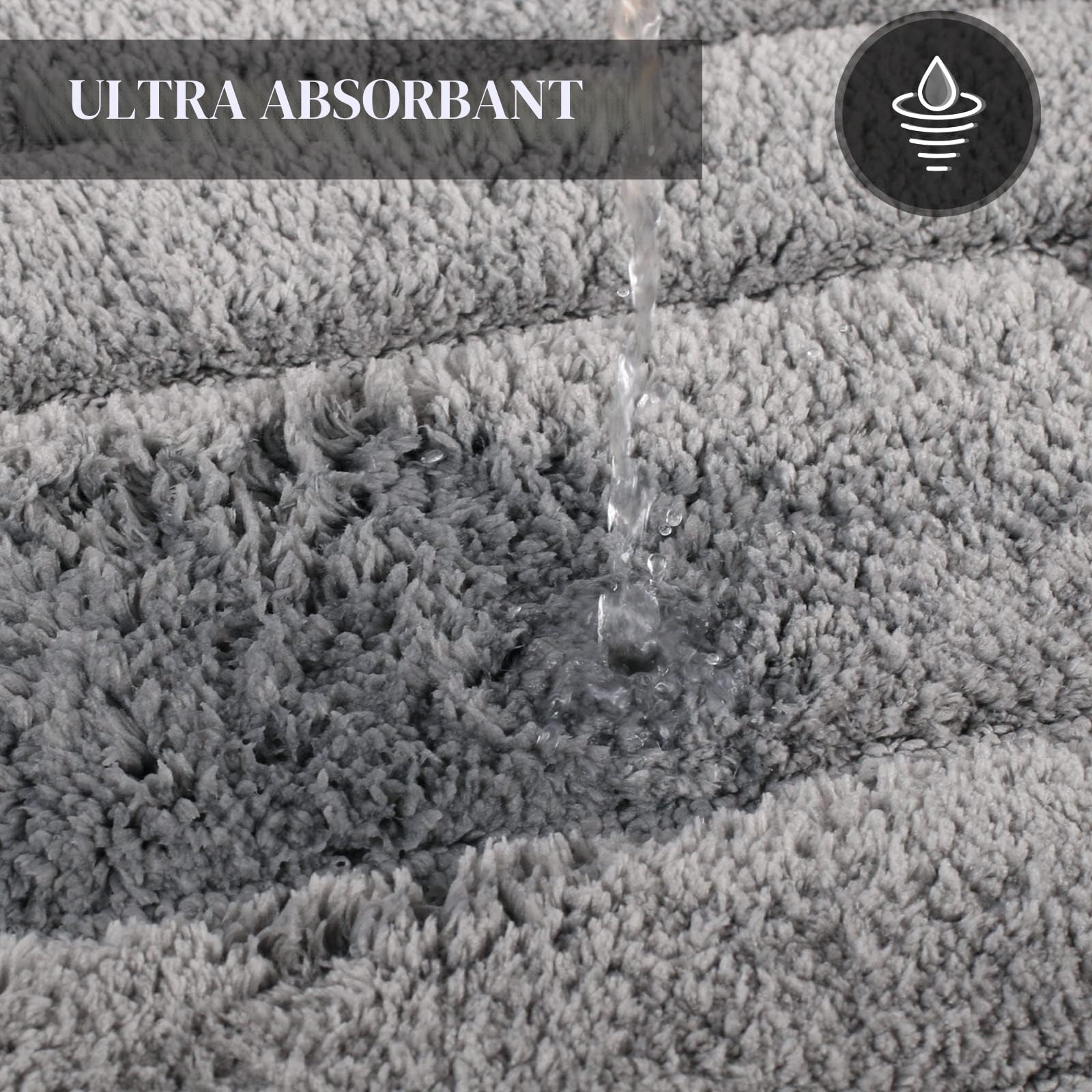 DUNSOO Tapis de Bain Antiderapant Absorbant Lavable en Machine