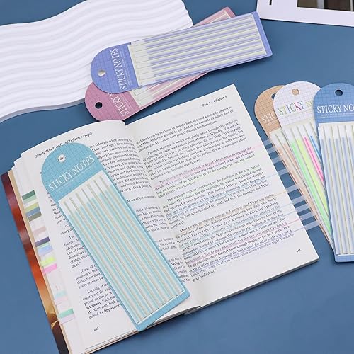 Miniatura 2 de Morandi - Juego de 960 hojas adhesivas translúcidas, 3 x 3 pulgadas2.7 x 3.8 pulgadas, notas adhesivas transparentes, pestañas de índice escribibles