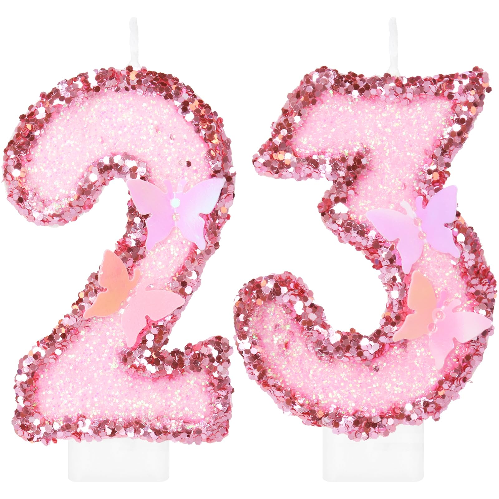 Amazon.com: Birthday Candles, Number 23 Candle, Butterfly 23th