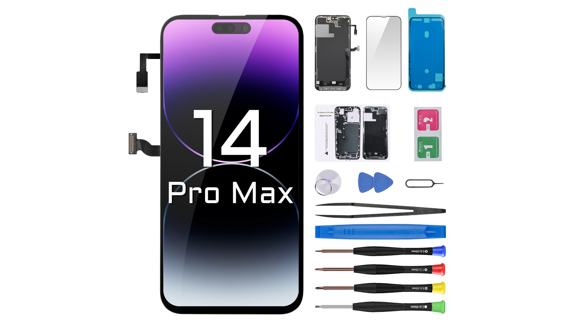 Amazon.com: Risidamoy for iPhone 14 Pro Max Screen Replacement