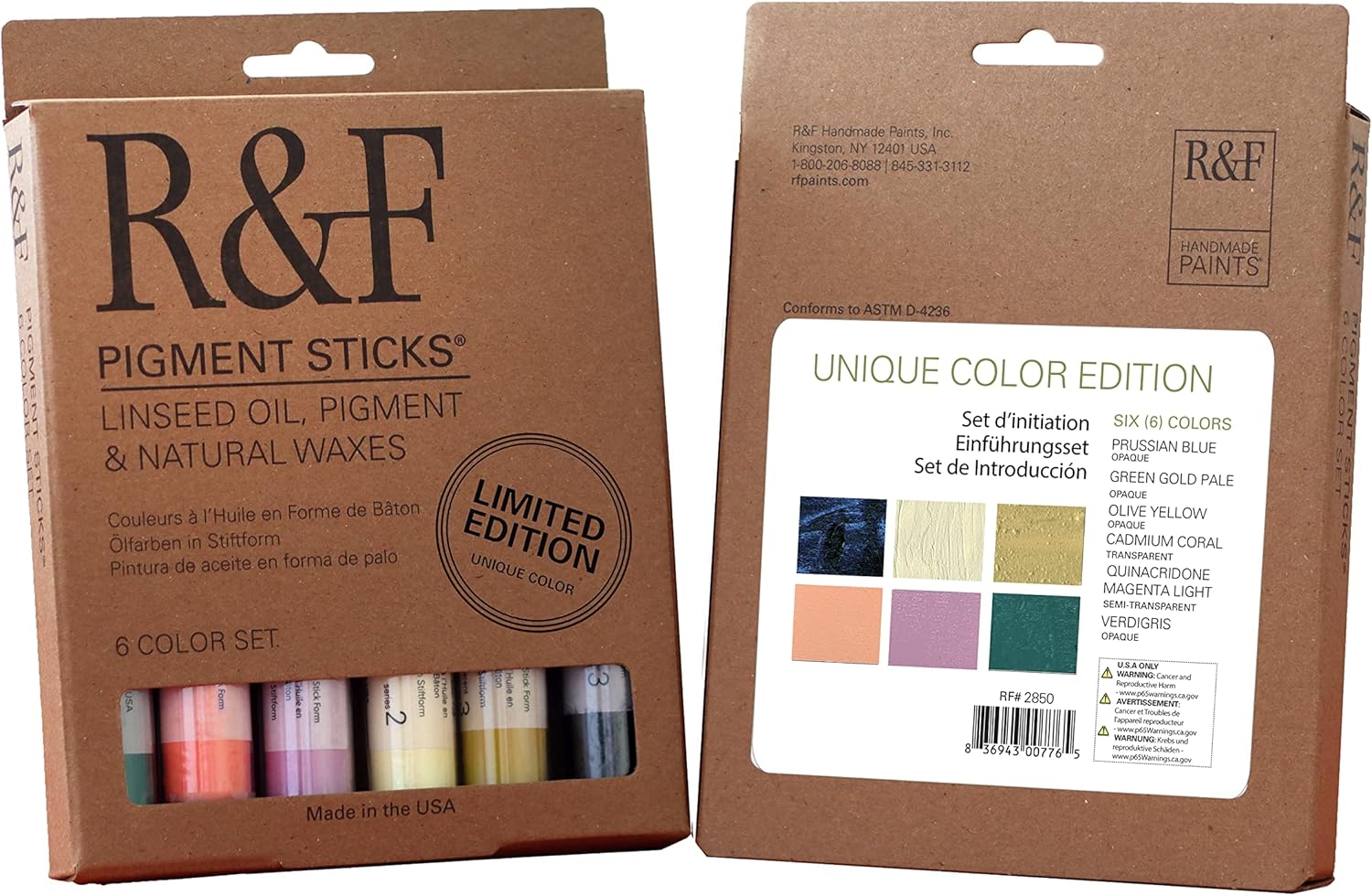 R&F Handmade Paints Oil Pigment Stick Limited Edition Set