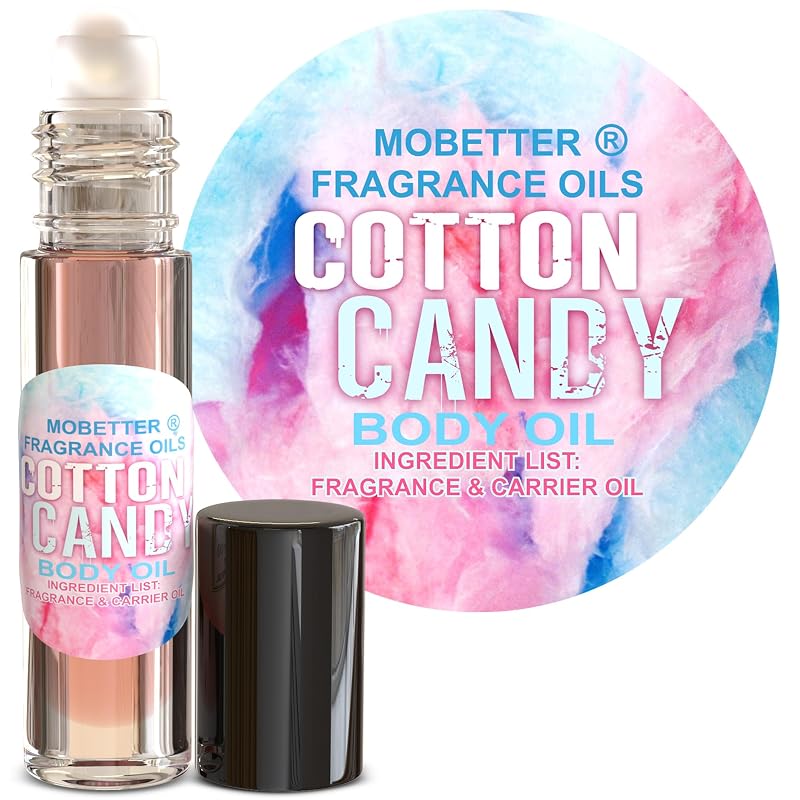 MOBETTER FRAGRANCE OILS Cotton Candy Body Oil Perfume 10ml Roll On Bottle