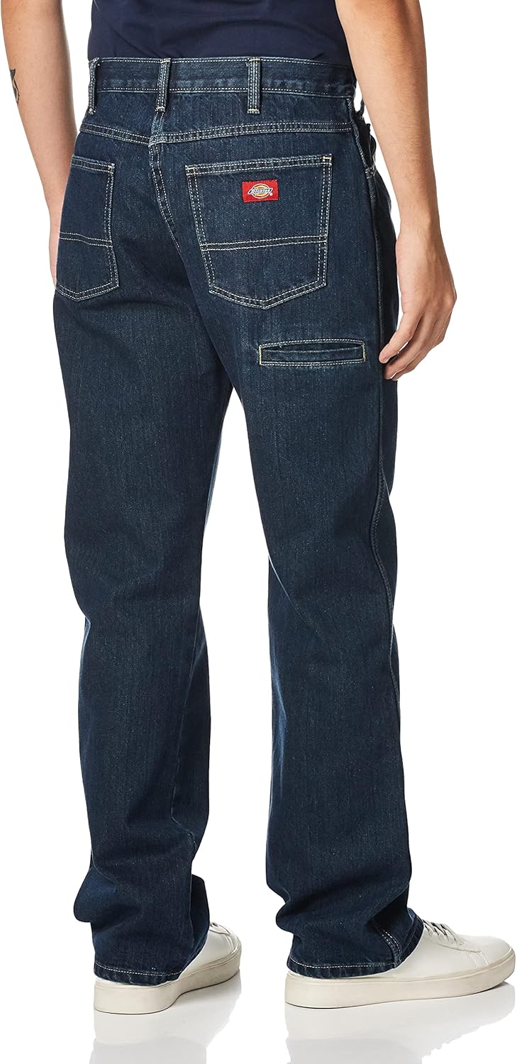 Dickies Men's Regular-Fit Six-Pocket Jean 36W x 32L Khaki Tint