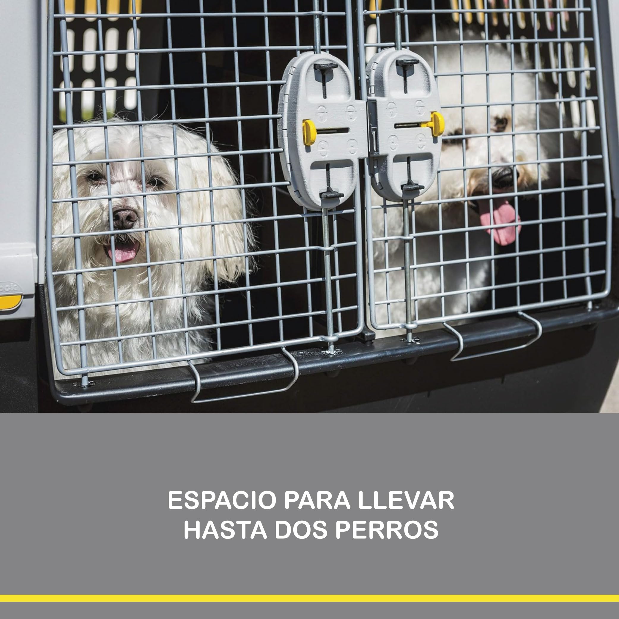 Transportín Rígido Perro Grande IATA Plástico 80x62x60cm | plástico, apto IATA, 80x62x60cm