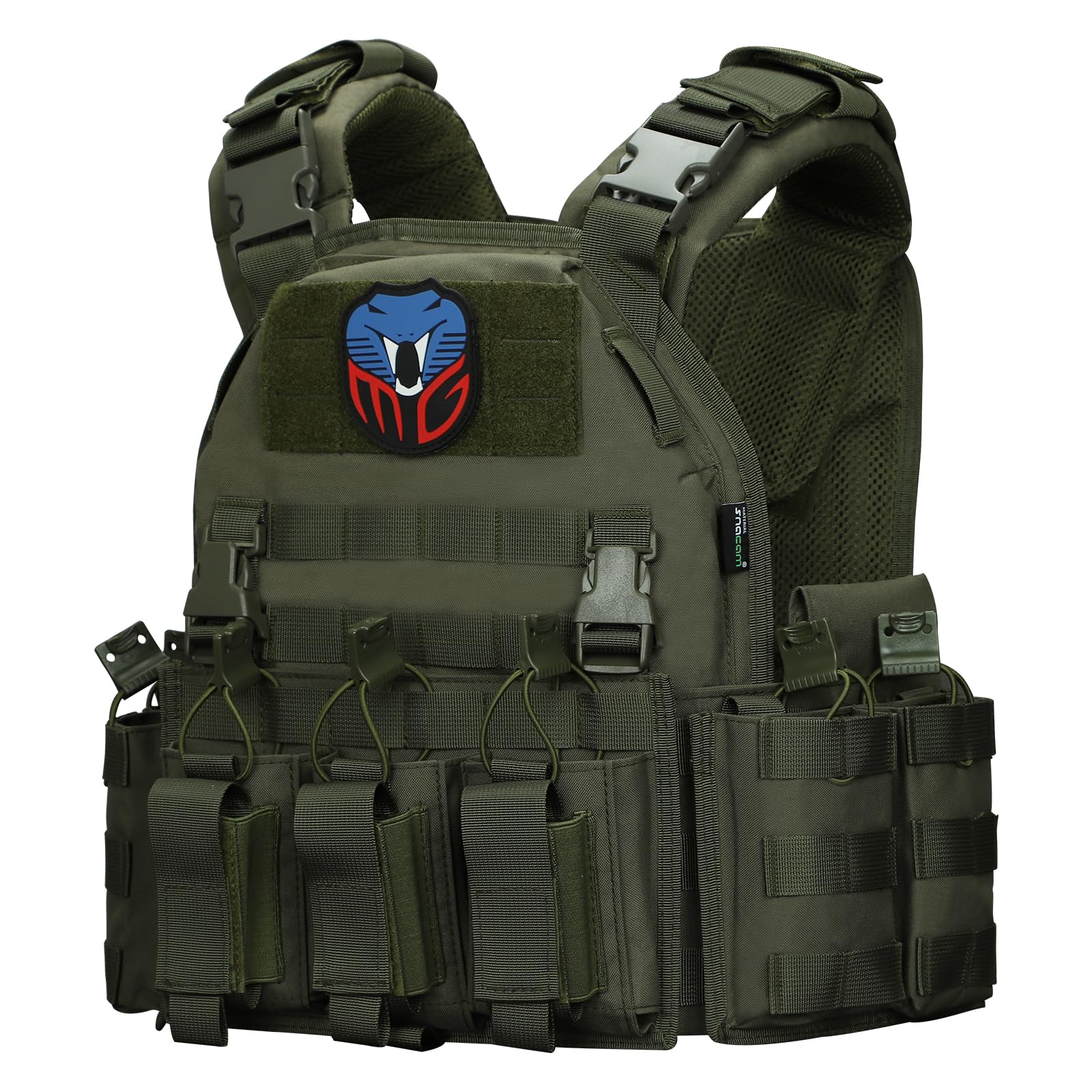 MGFLASHFORCE Tactical Vest Molle Airsoft Vest for Men