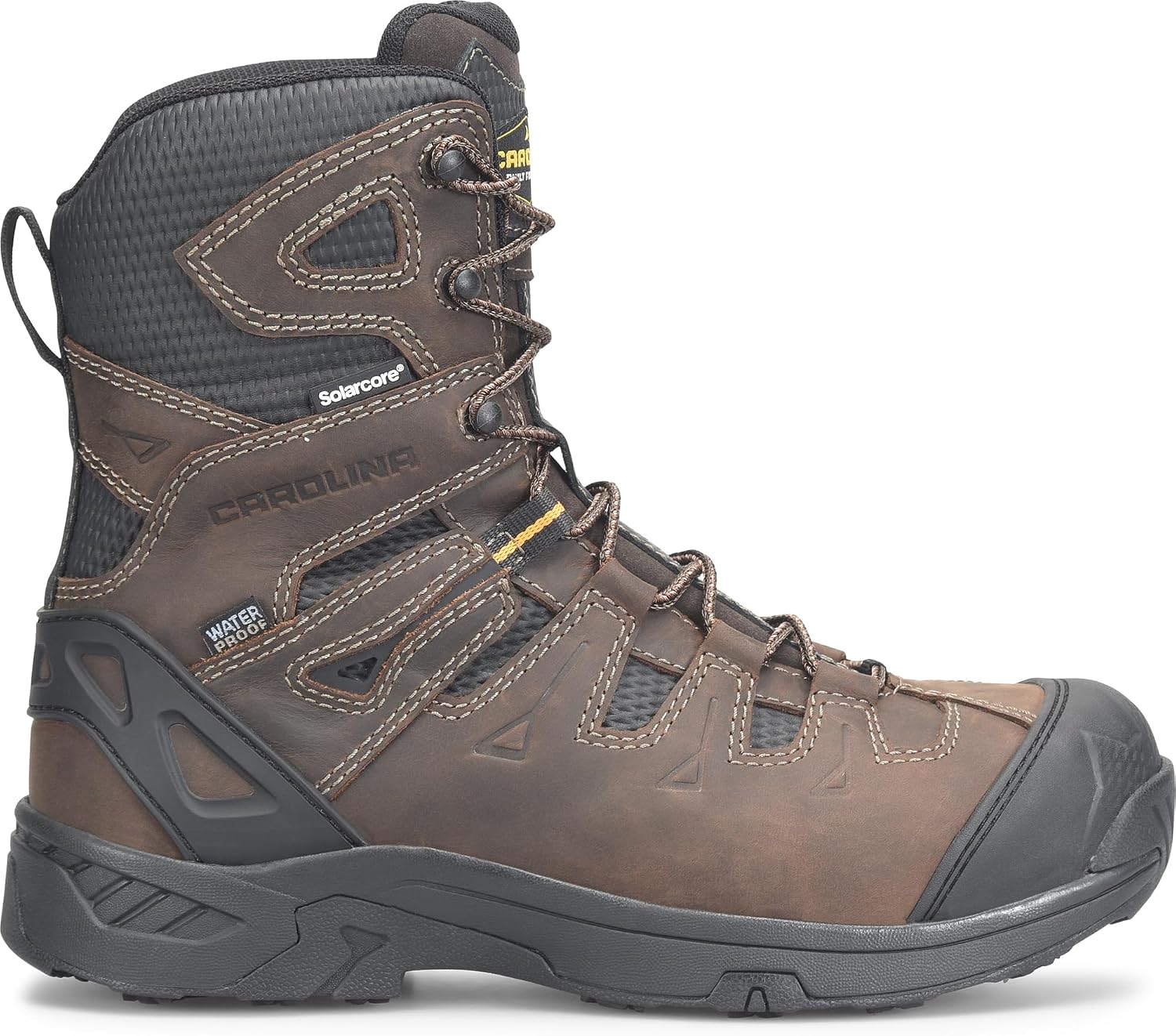 Carolina Boots Mens 8'' Safety Toe Insulated Work Boot - Durable Industrial-and-Construction-Boots, Waterproof, Slip-Resistant