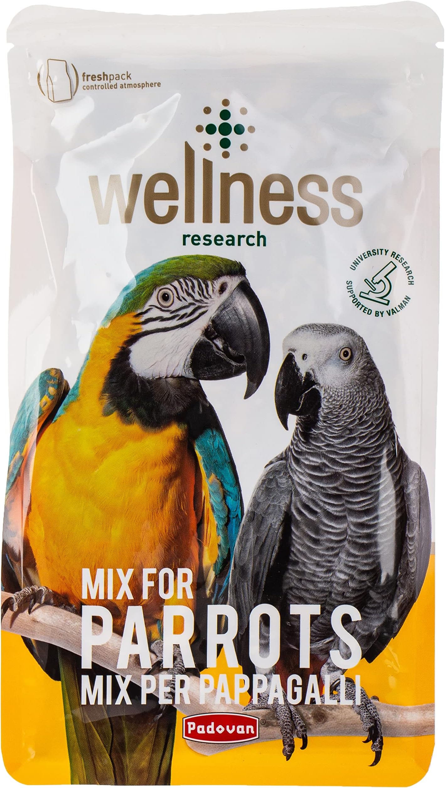 Padovan Wellness Parrots Complete Feed, Multi-Colour, 750 G, Pp00676