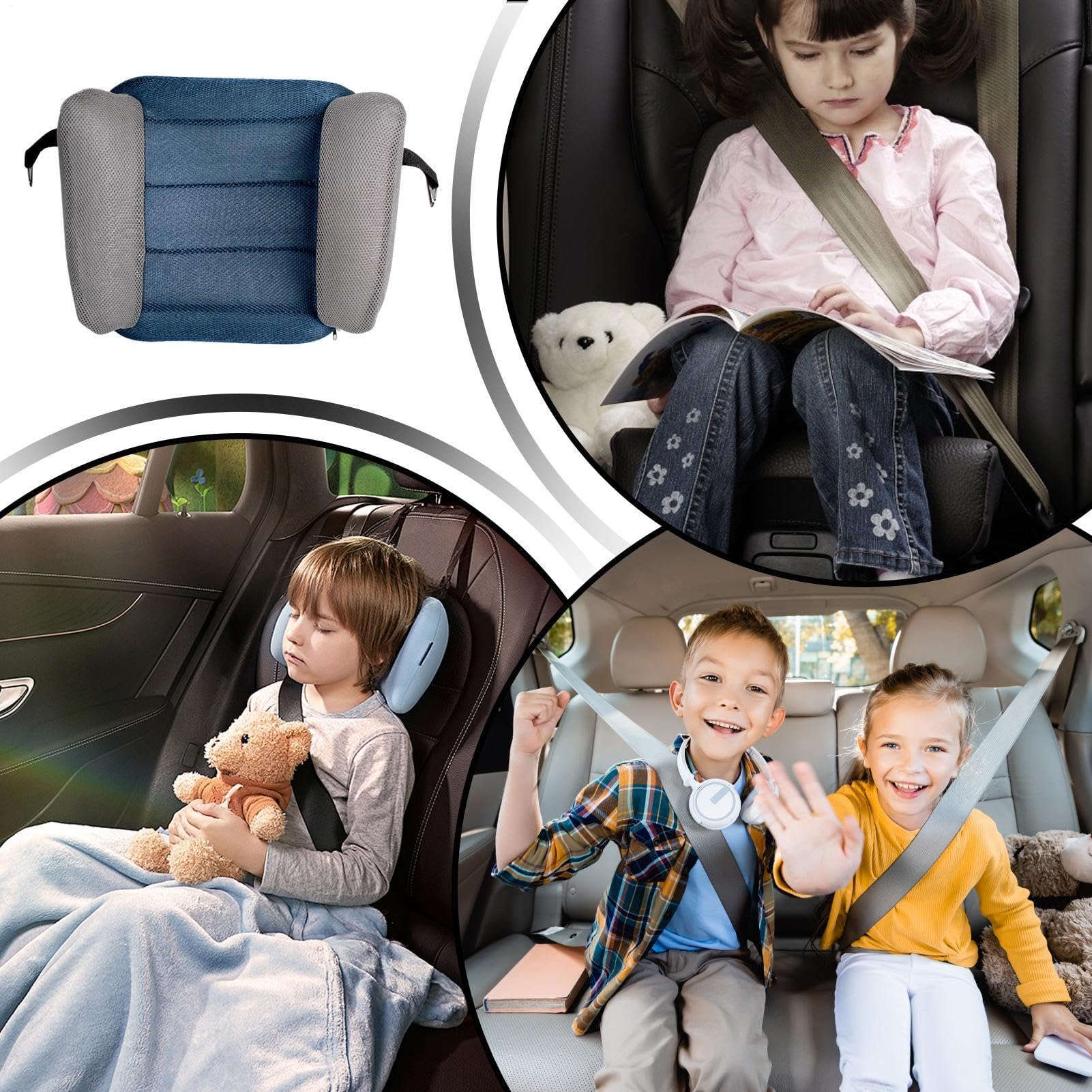 Siège Rehausseur Pour Enfant, Lot De 2 Siège Rehausseur Gonflable Pour | Sièges Rehausseurs Imperméables Et Résistants Aux Taches, Sièges Rehausseurs Portables Et Réglables Pour Maison Voyages
