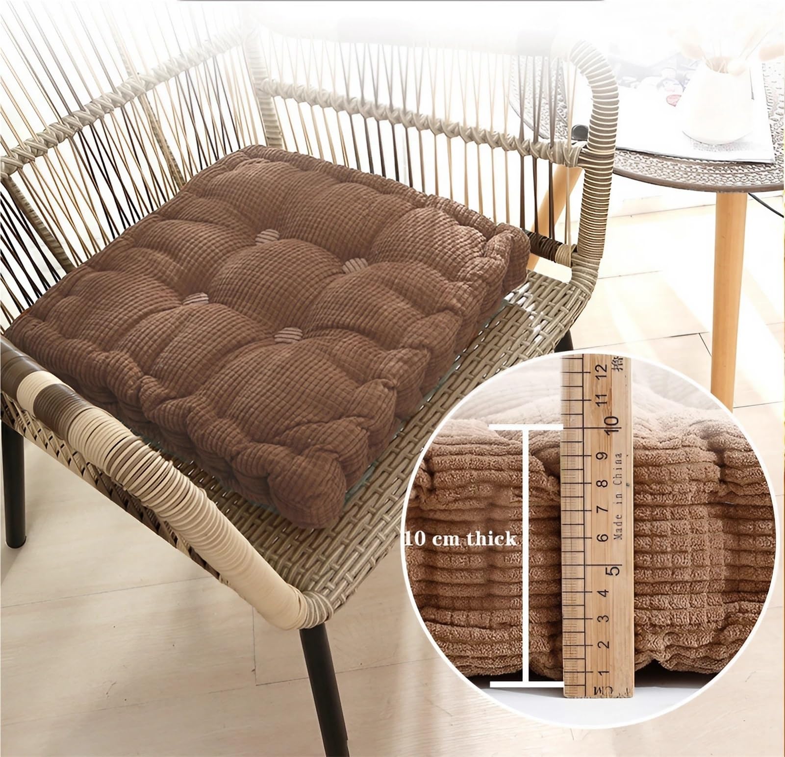 Cuscini da esterni, comodi cuscini da pavimento per giardino, patio e interni, confezione da 2 per maggiore comfort e stile
