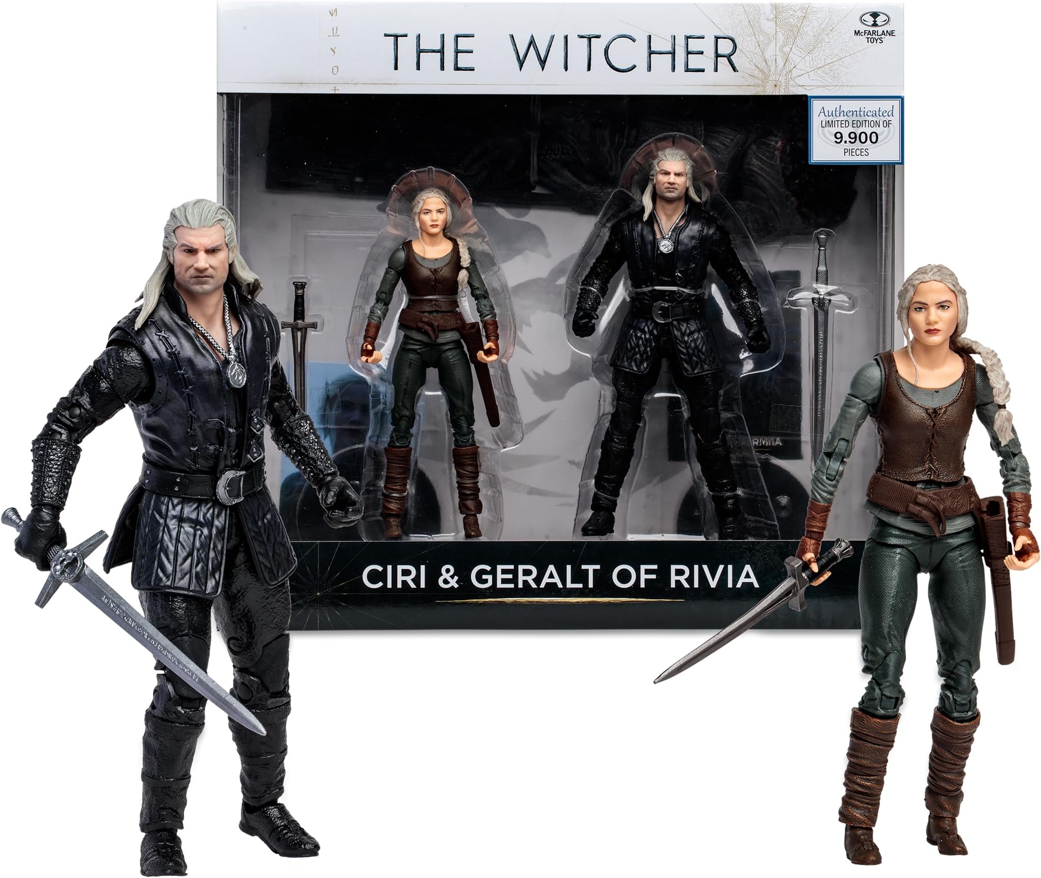 McFarlane Toys - The Witcher Ciri & Geralt of Rivia (Season 3) 7in Action Figure 2pk