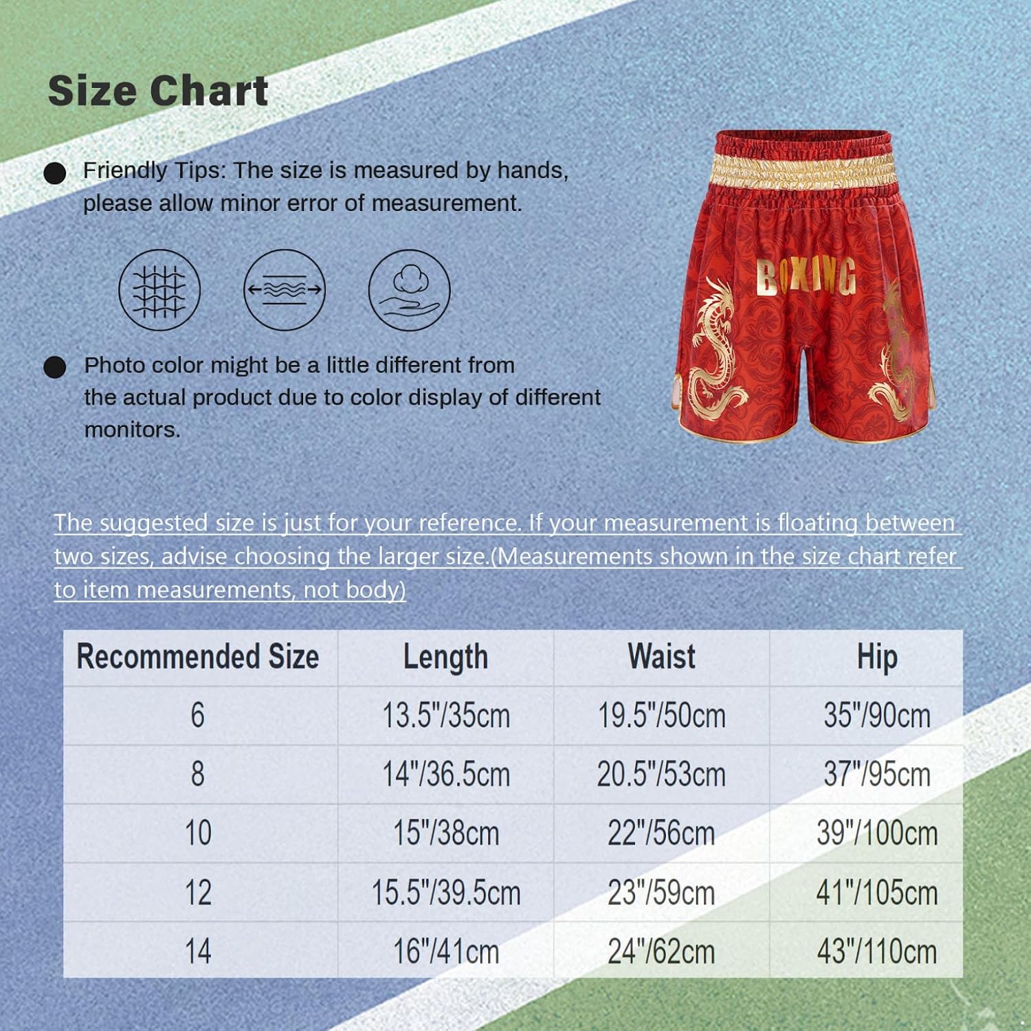 Dziecięce spodenki kickboxingowe MMA boks dziecięcy chłopcy sportowe Wzór smoka Embroidery Elastyczny Pasek Boczne rozcięcie krawędzi Kick Thai Sport Boks Atletyczny Trening