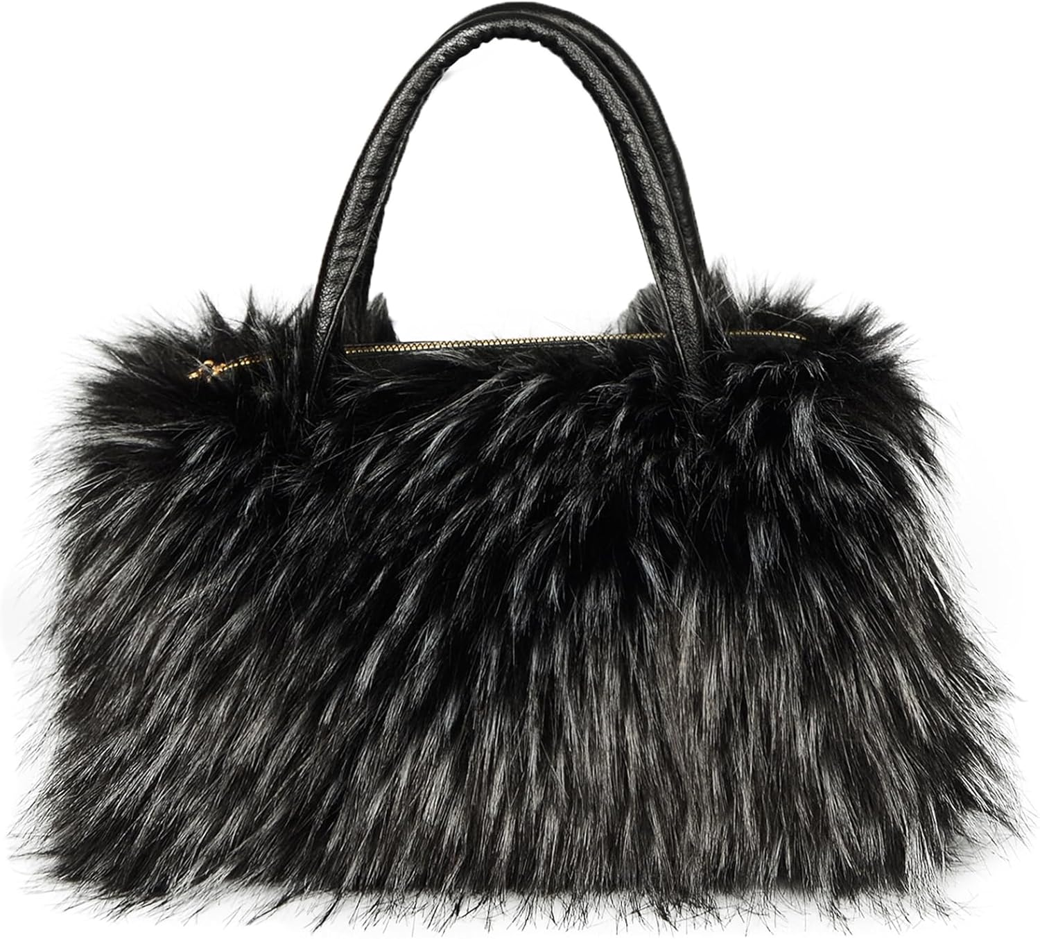 Furry Tote Bag Soft Faux Fur Bags Lightweight Travel Bags Cute Madam Plush Purses