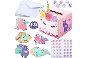 Unicorn Valentines Box for Kids School Party Classroom Exchange