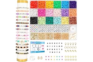 Dowsabel Clay Beads Bracelet Making Kit: Expand Your DIY Horizons for Beginners