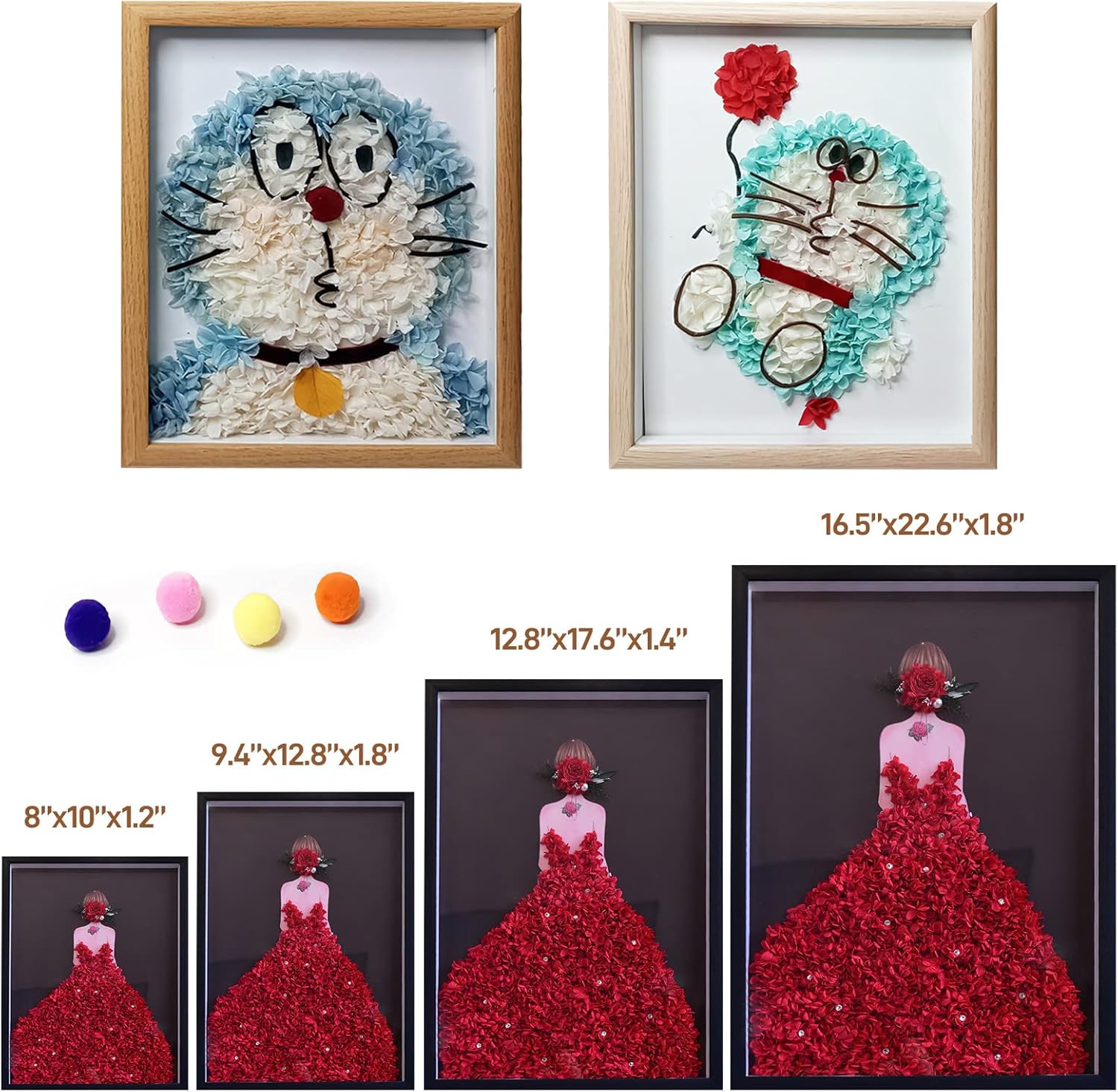 Custom Photo Eternal Flower,Custom Photo Rose,Personalized Photo DIY Gift, Personalized Eternal Flower,Preserved Rose with Custom Photo Frame, Custom KATONG Wall Art Used for Wedding Mother's Day