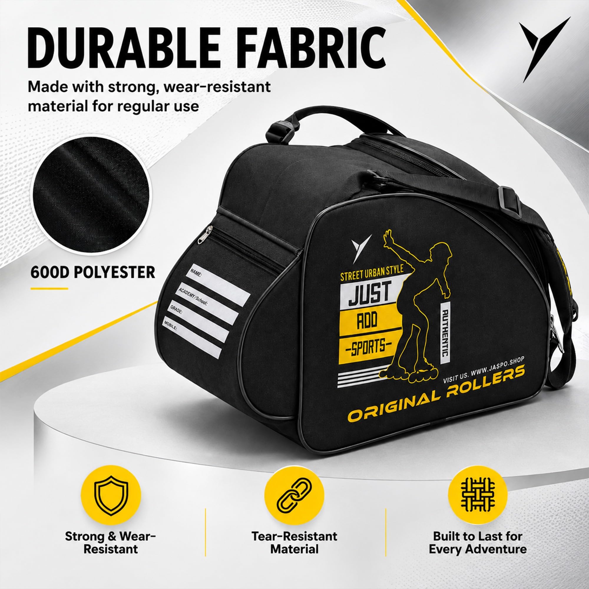 Jaspo Roller Skate Bag - Protect & Carry Your Skates -6