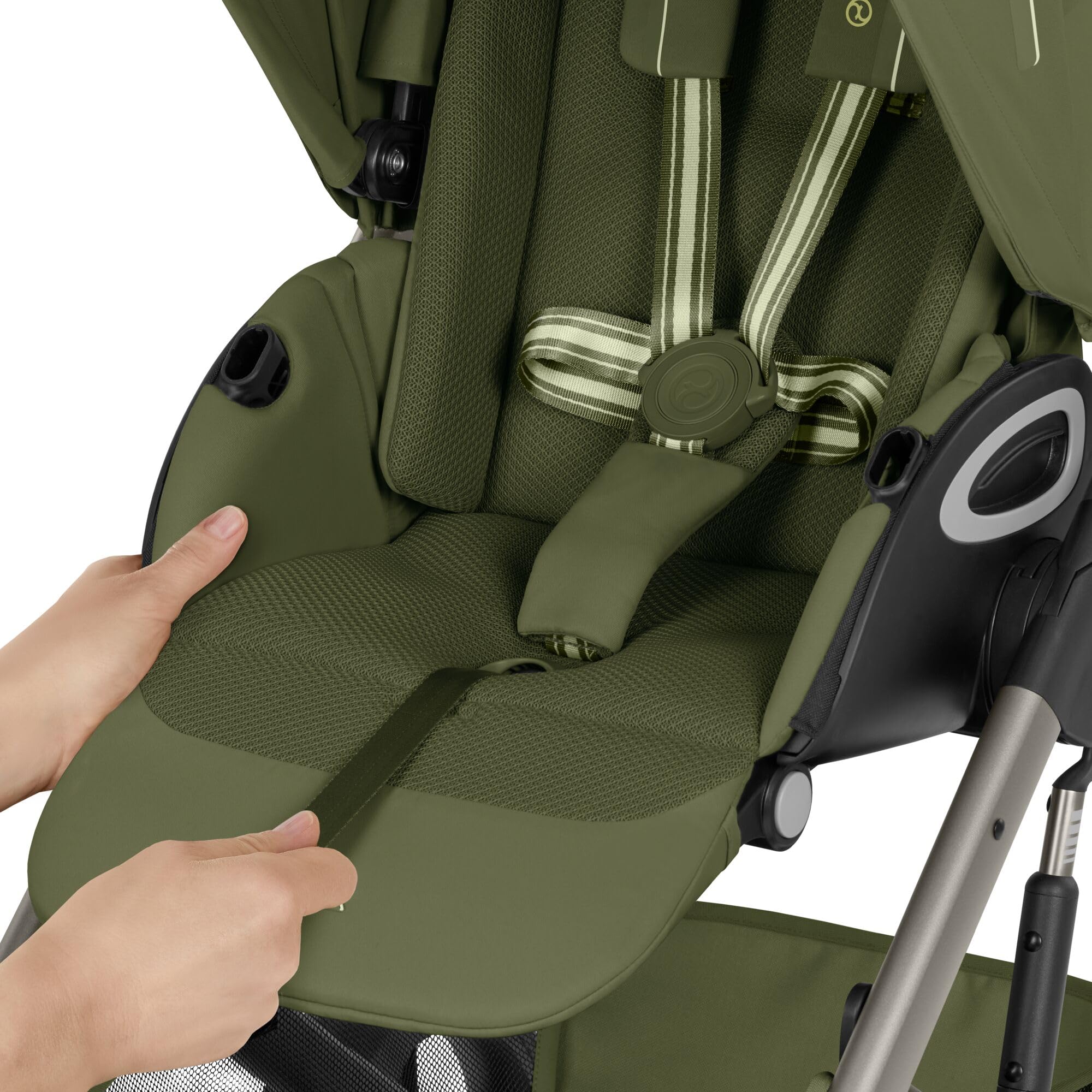 CYBEX Gold Poussette TALOS S LUX & nacelle Fold Cot, Chocolate Brown | De la naissance à 4 ans, jusqu'à 22 kg max, nacelle pliable, système de voyage tout-terrain, capote XXL UPF50+