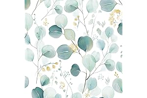 Eucalyptus Peel and Stick Wallpaper for Boho Decor