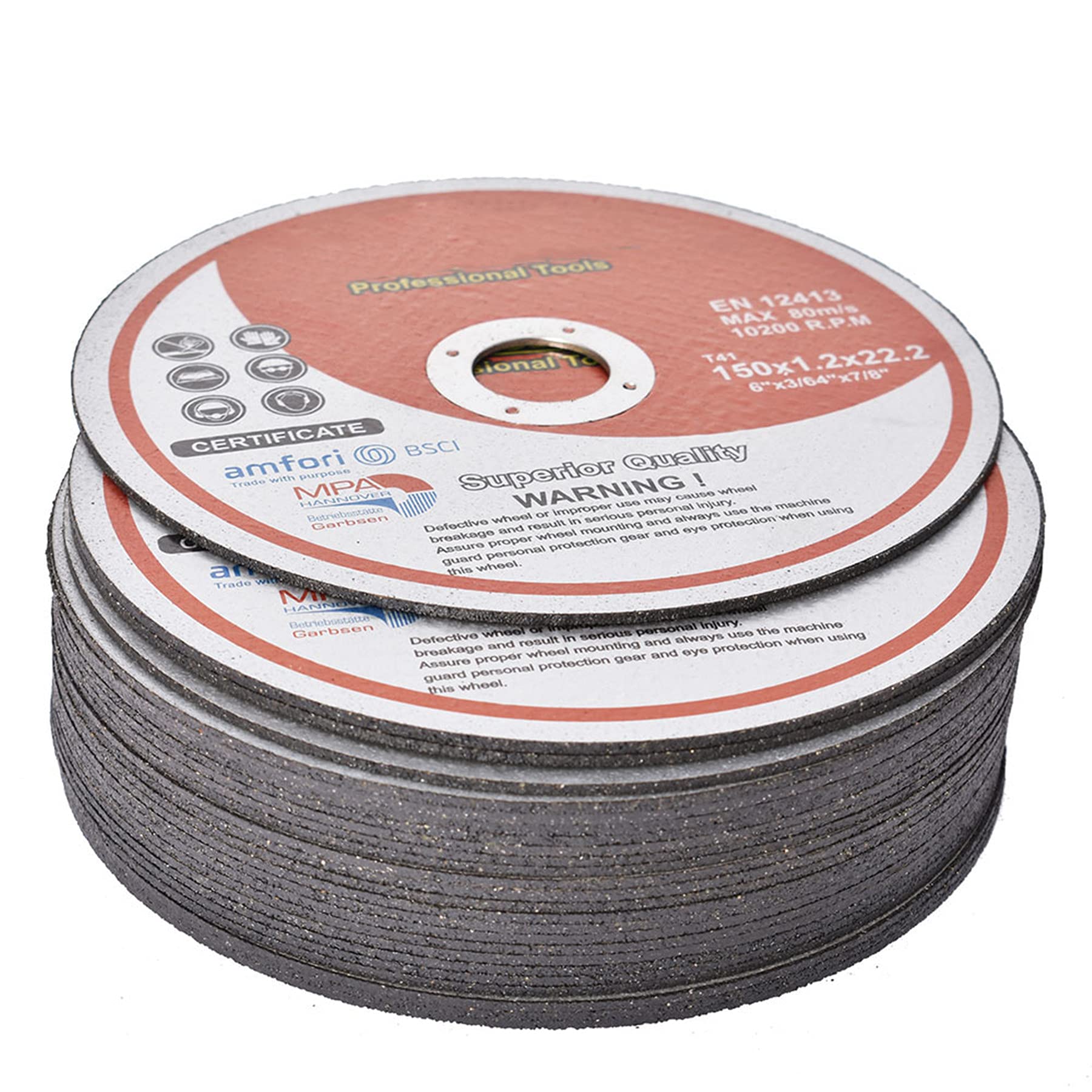 Cut Off Wheel-Metal & Stainless Steel Thin Cutting Discs, 4"x0.040"x5/8", 100 Pack