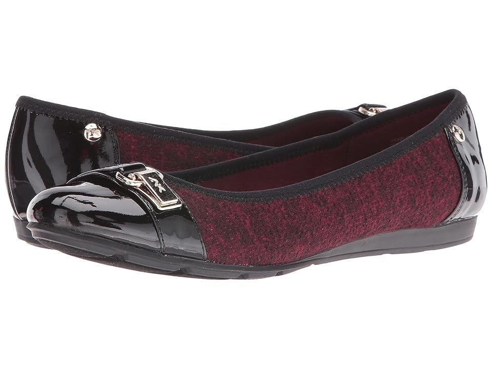 

Anne Klein Able (Red/Black Multi Fabric) Women's Slip on Shoes