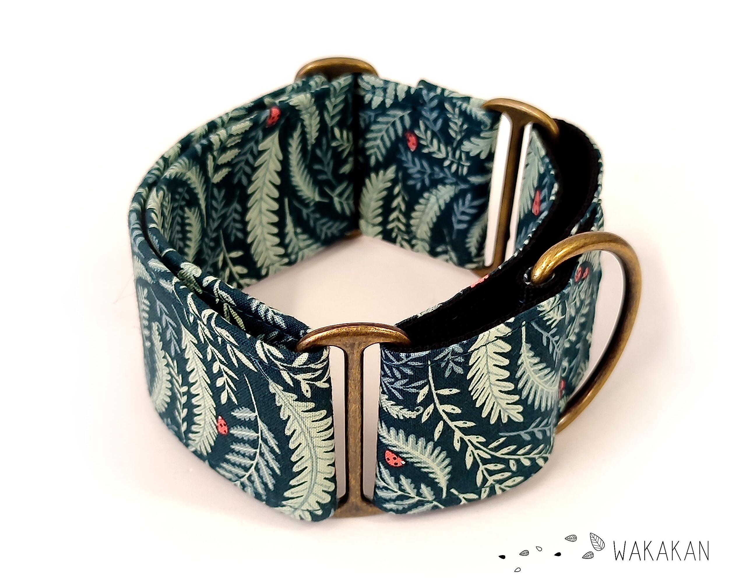 Collar Martingale Para Perro: LadyBug 2, Hecho a Mano en España por Wakakán