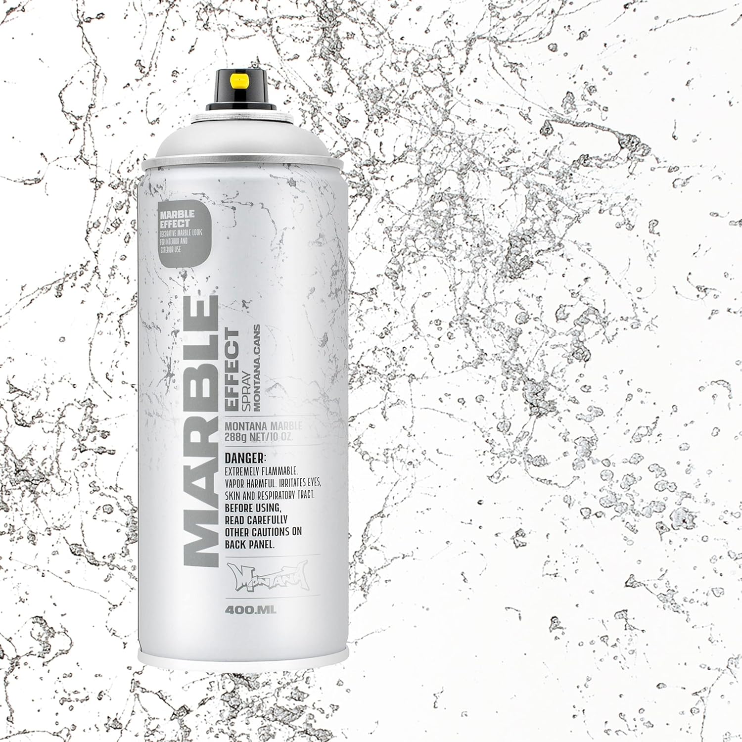 Montana Cans Montana Effect 400 ml Marble Color, White Spray Paint, 13.5 Fl Oz (Pack of 1)