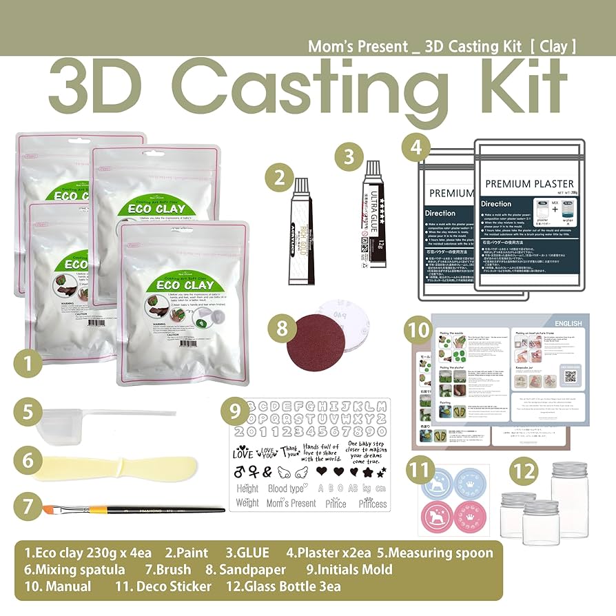 白膠 3D 手形用 顔緑 日本製 Amazon.co.jp: MomsPresent 赤ちゃん 手形 足形 WHITE FRAMEで3D