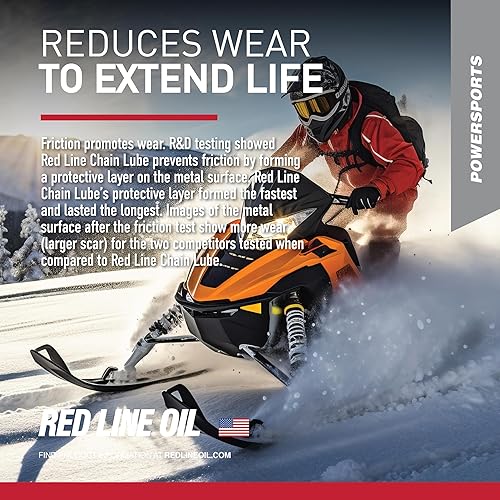 Miniatura 7 de Red Line Lubricante de cadena 43103 a prueba de golpes, 13 onzas